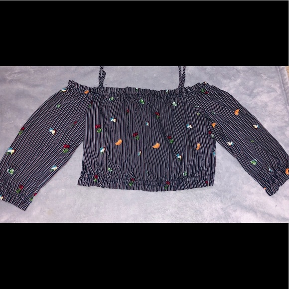 NWOT ONE CLOTHING Fruit Off Shoulder Top - Picture 5 of 7